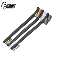 steel mini double end wire polishing brush metal cleaning rust brush auto gas stove accessories pipes cleaning tools