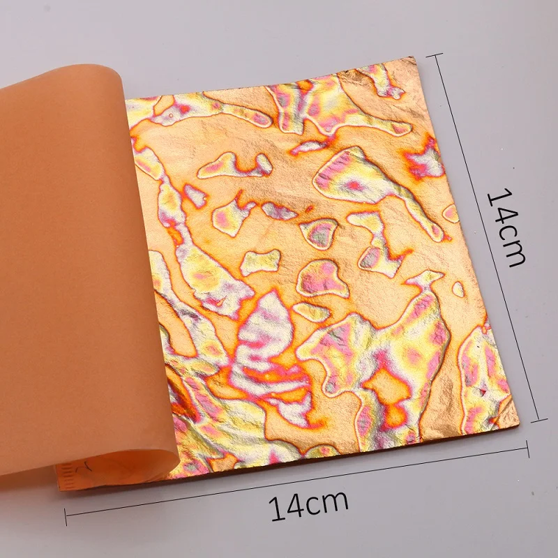 Листы Из искусственной золотой фольги 25 шт./буклет 14 х14 см | Дом и сад