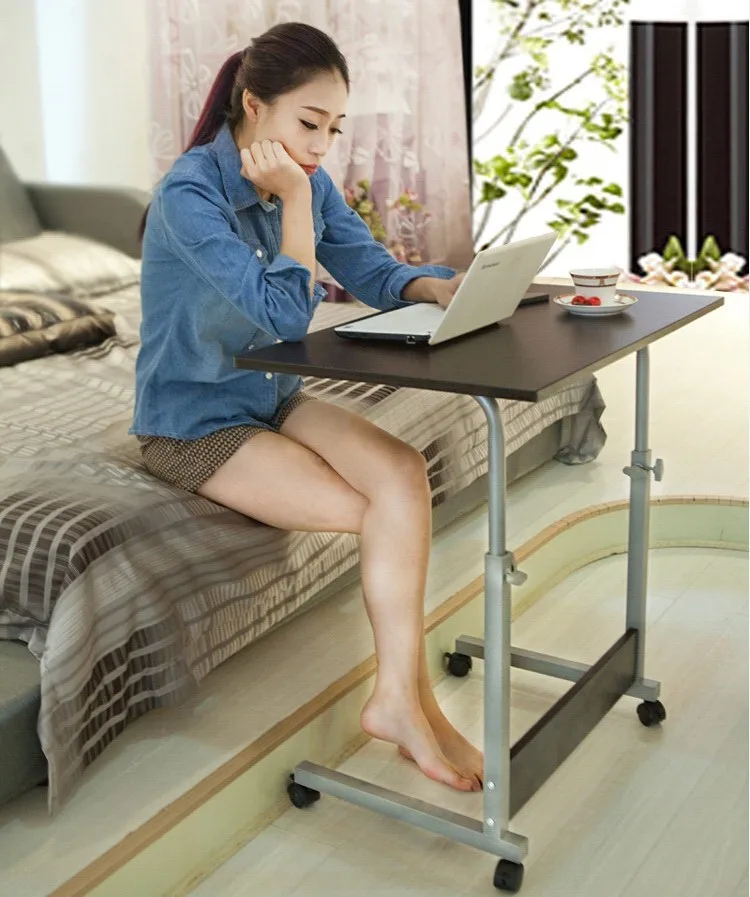 Простой письменный стол подвижный ленивый для дома студентов прикроватный