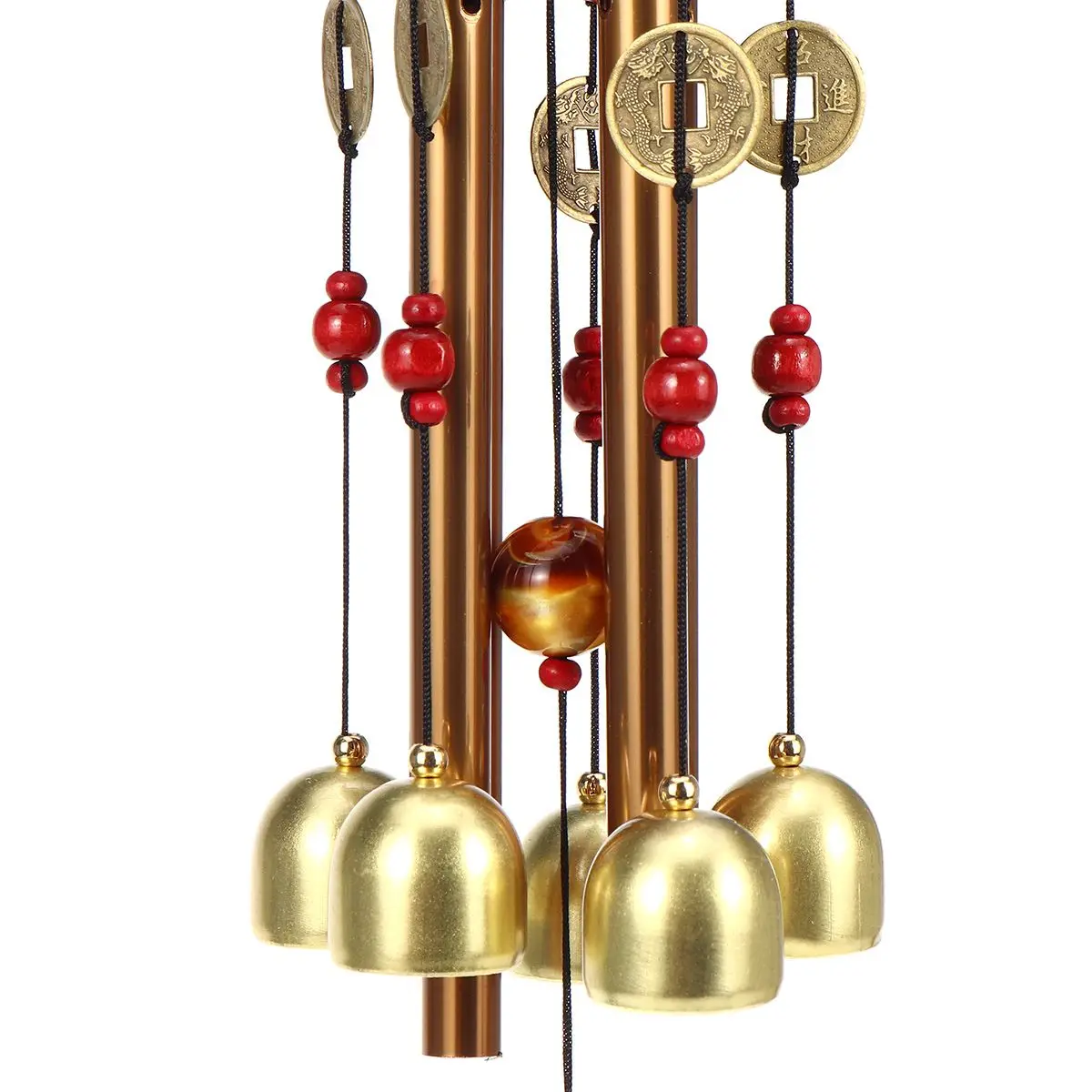 

65CM Outdoor Wood Bronze Wind Chimes Yard Antique Garden Tubes Bells Yard Windchime Wall Hanging Home Decor Wind Chimes Pendant