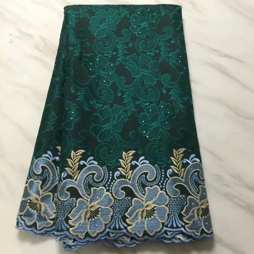 Специальное предложение темно-синий 2019 африканская швейцарская вуаль кружевная