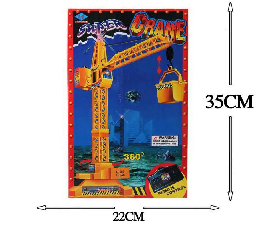 1:64 электрический пульт дистанционного управления башенный кран кабель канала 4