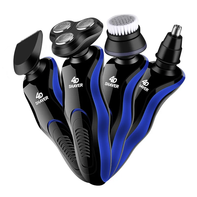 

Internet Hot 4D Electric Multi-Function Shaver USB Car Rechargeable Fully Washable Four-in-One Shaver