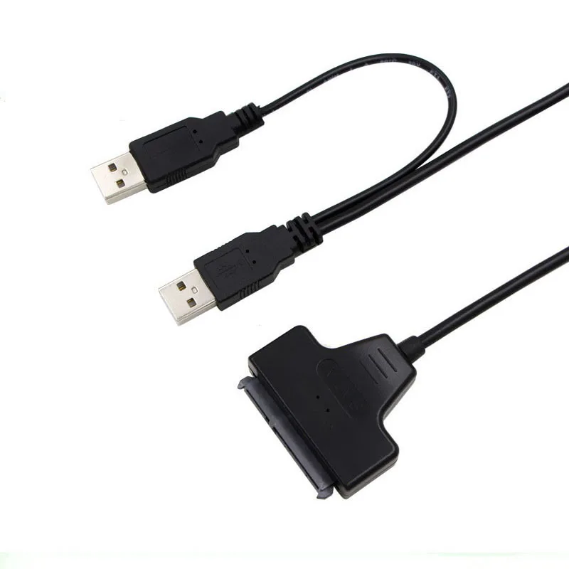 Кабель-адаптер SATA на USB 2 0-7 15-22pin Внешнее питание для жестких дисков 5 дюйма SSD HDD