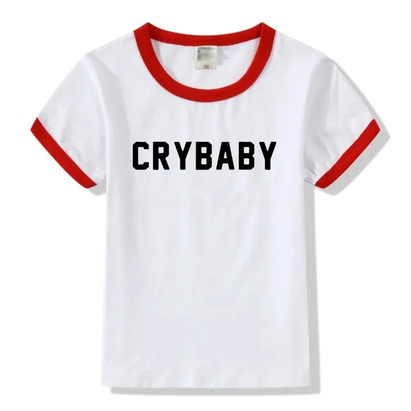 Женская футболка Мелани Мартинес Cry Baby розовая с принтом надписью Повседневная