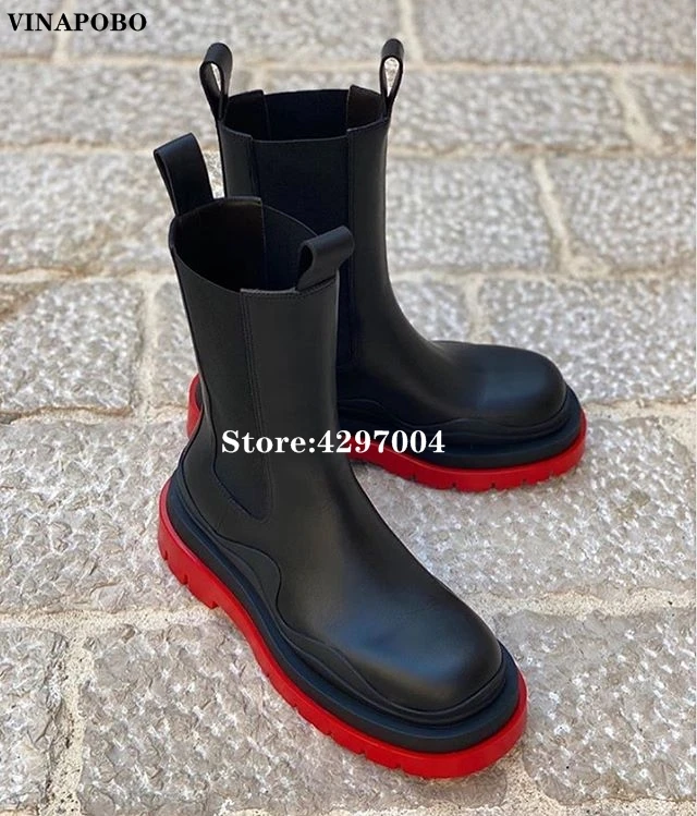 2020 INS женские ботинки новые BV Ботинки Челси в британском стиле Martin ботильоны