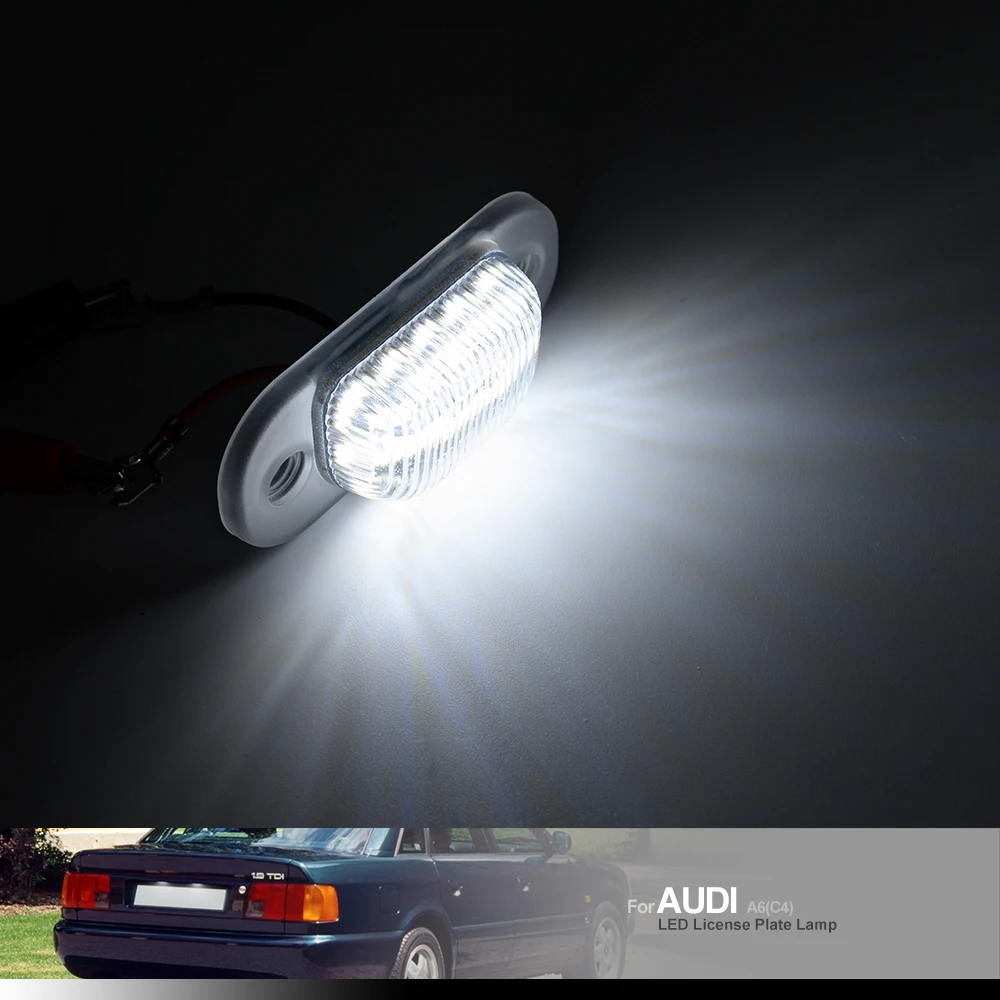2 шт. светодиодный ные лампы для номерного знака Audi 80 B4 91-95 Cabridet (тип 8g) 91-00 100 C4 90-94 A6