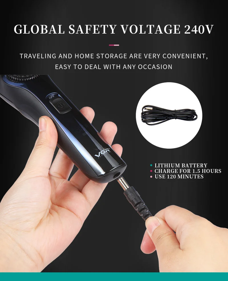 

Professional Hair Trimmer Outlining Rechargeable Hair Clipper Electric Hair Cutter Machine Beard Haircut Edge Finishing Trimmer