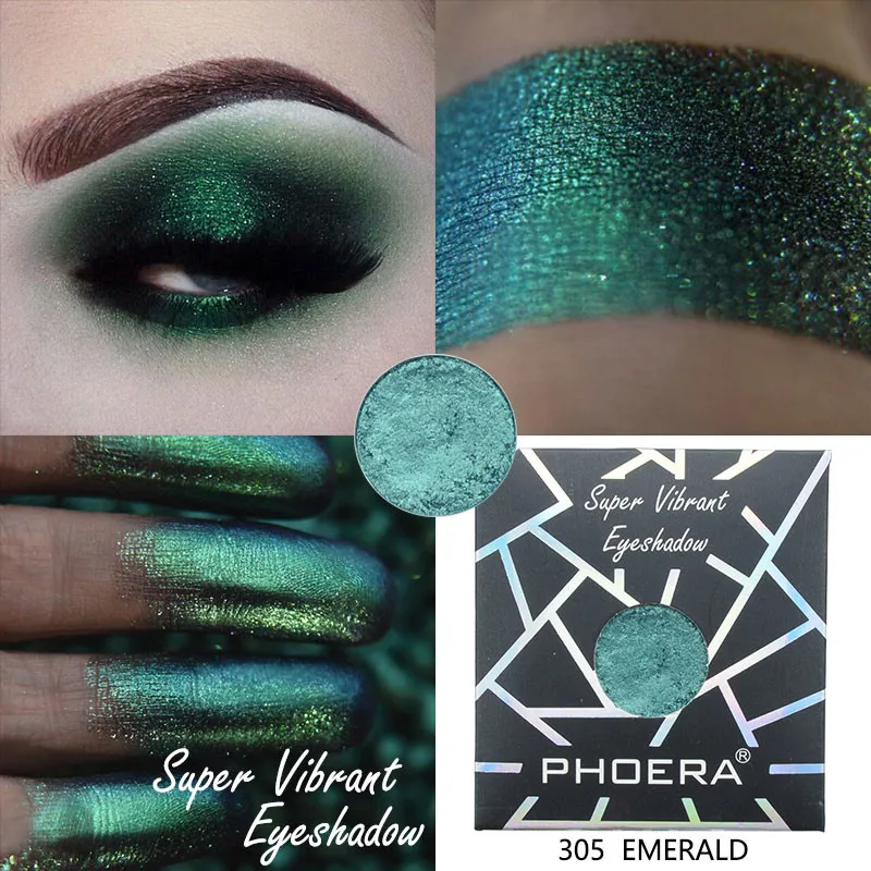 PHOERA 12 цветов матовые мерцающие блестящие светящиеся тени для век мини