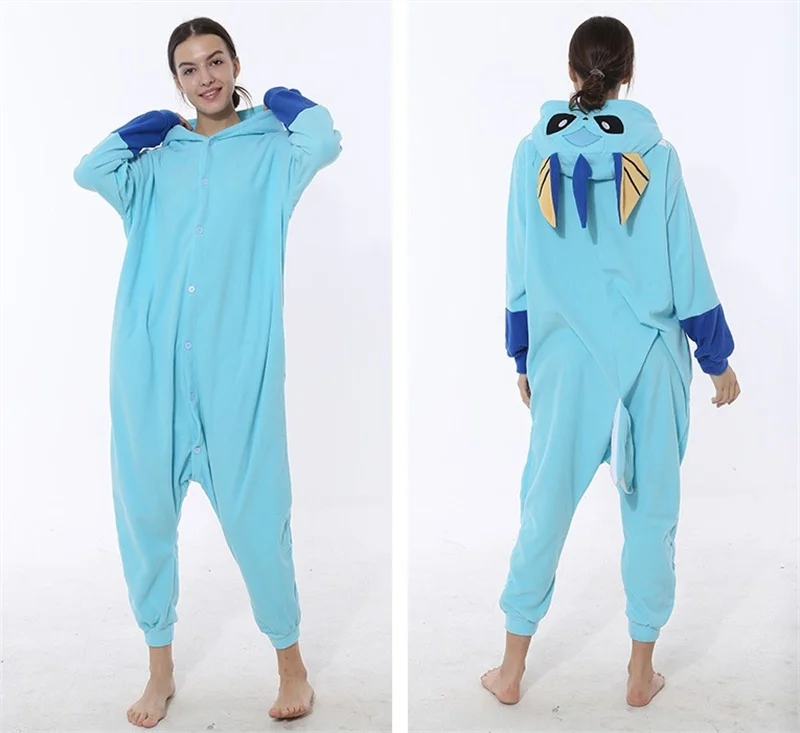 Kigurumi Пижама для взрослых, костюм для косплея, голубая акула, Onesie Lemur, одежда для сна, домашняя одежда, пижамы унисекс, одежда для вечеринок для женщин и мужчин - Цвет: as photo