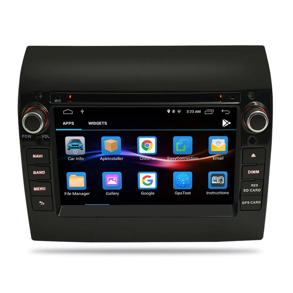 7 &quotAndroid 10 0/9 0 автомобильный DVD радио плеер GPS навигация Мультимедиа Стерео для Fiat