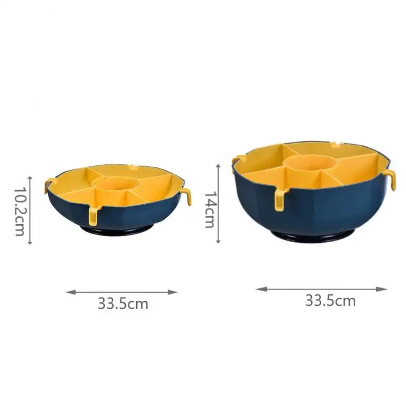 Вращающаяся на 360 ° дренажная корзина пластиковая Горячая емкость с несколькими