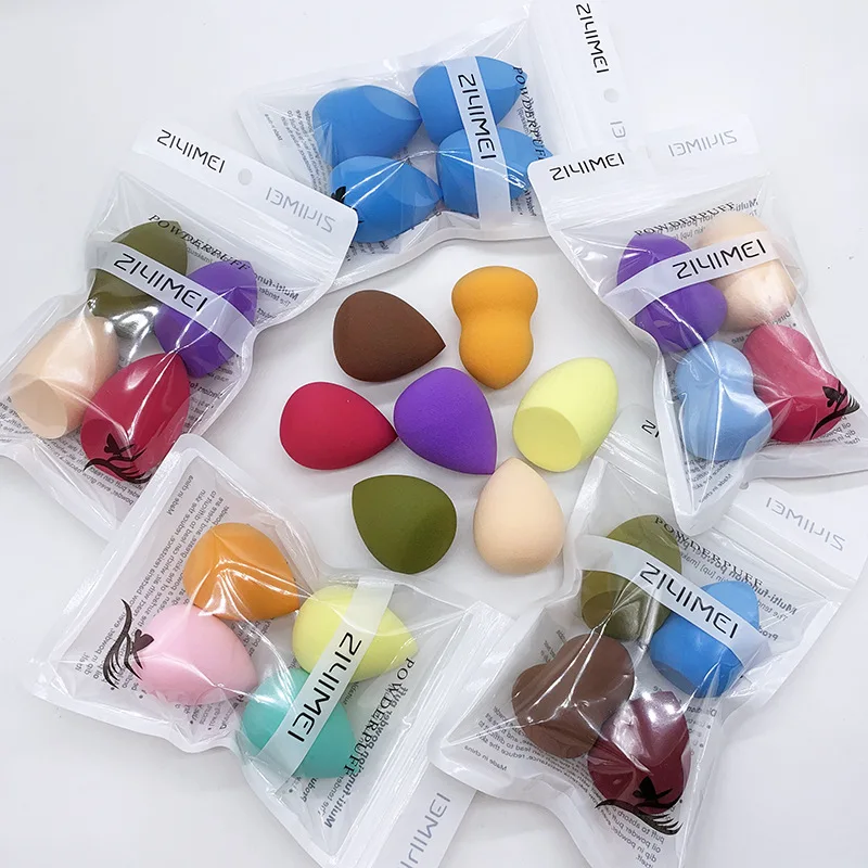 

4pcs Fashion Sponge Beauty Egg Makeup Blender Professional Cosmetic Foundation Powder Puff Soft Beauty Tool for Women