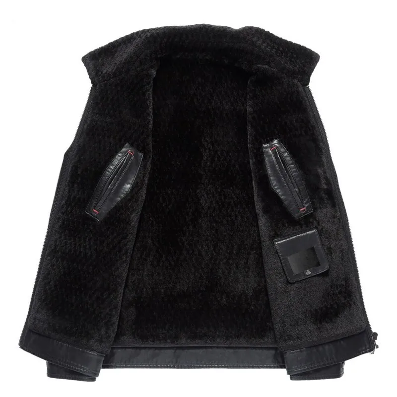 Высокое качество Мужская зимняя мотоциклетная байкерская куртка из