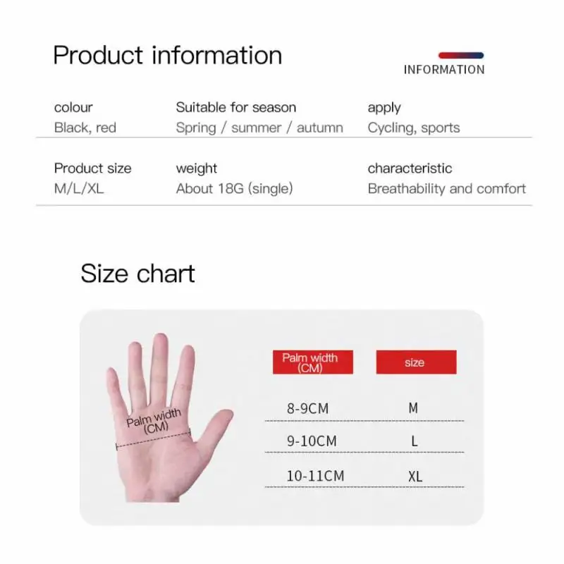 

Wheel Up Anti-seismic Wear-resisting Riding Gloves Fitness Gloves Half Finger Gloves Summer Sunscreen Half Finger Sports Gloves