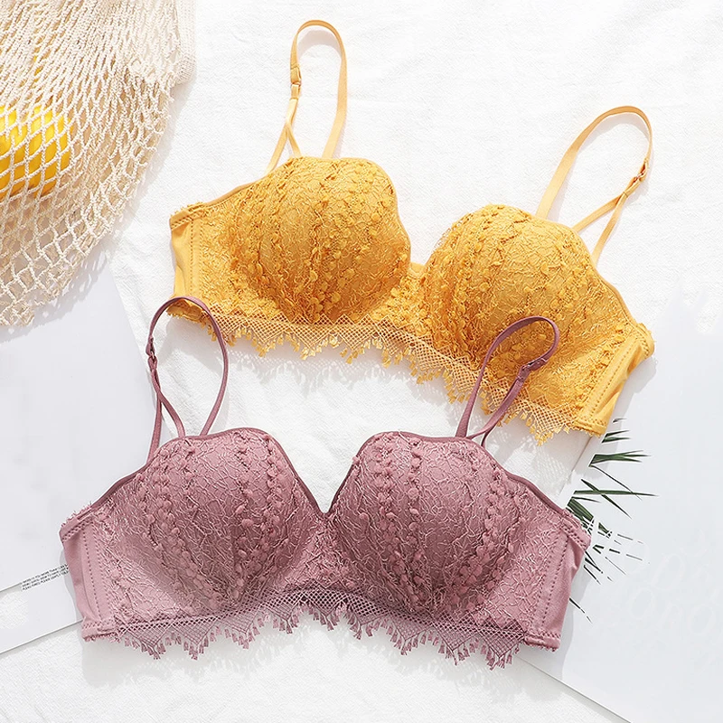 Roseheart сексуальный женский модный фиолетовый желтый кружевной мягкий бюстгальтер