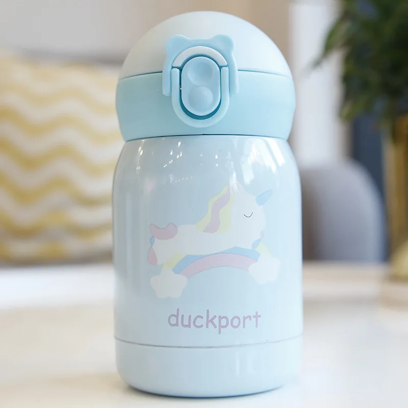 180 мл детские мини термосы из нержавеющей стали с единорогом чашка для кофе чая