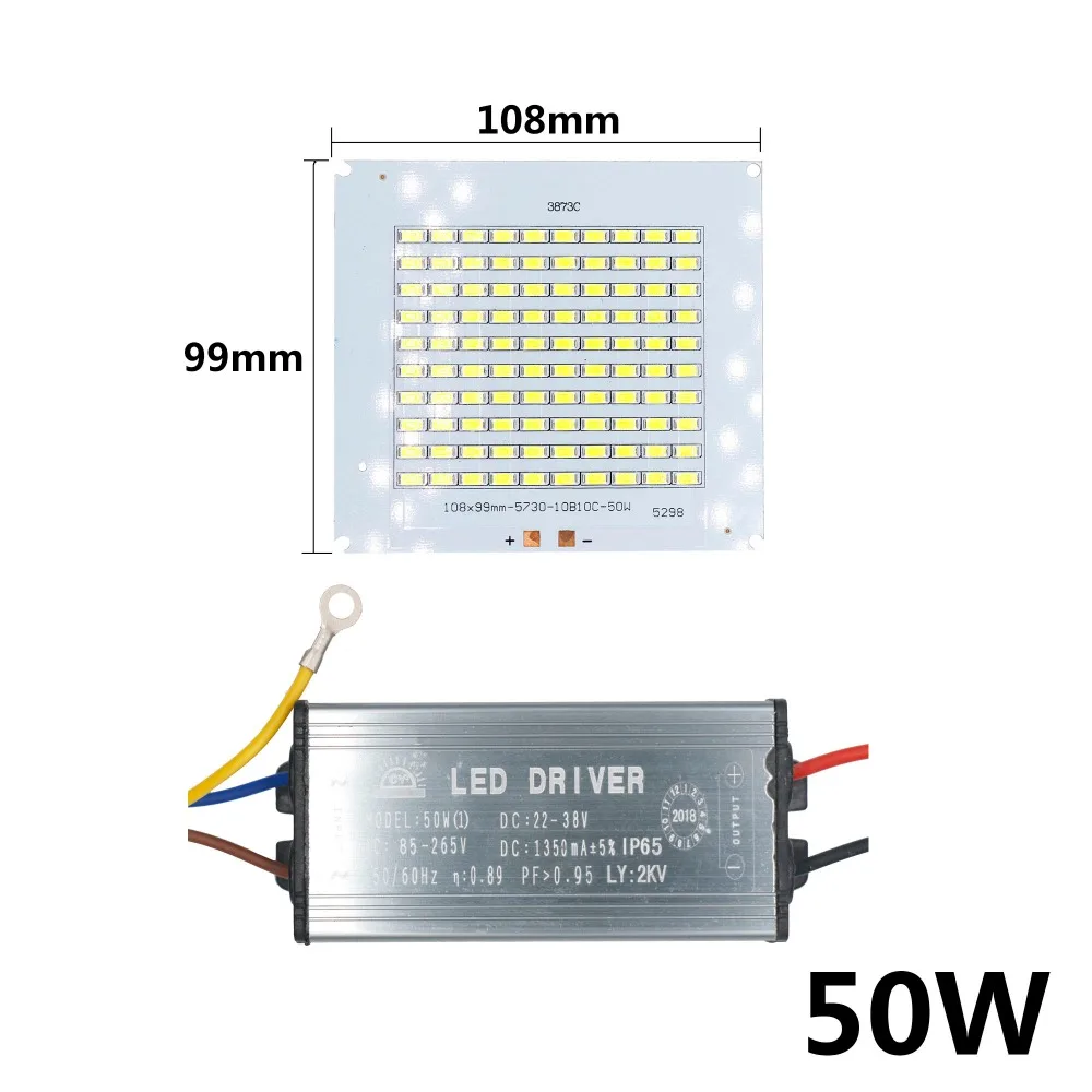 Светодиодный прожектор SMD5730 высокой мощности 50 Вт 100 150 200 светодиодный чип-лампа с
