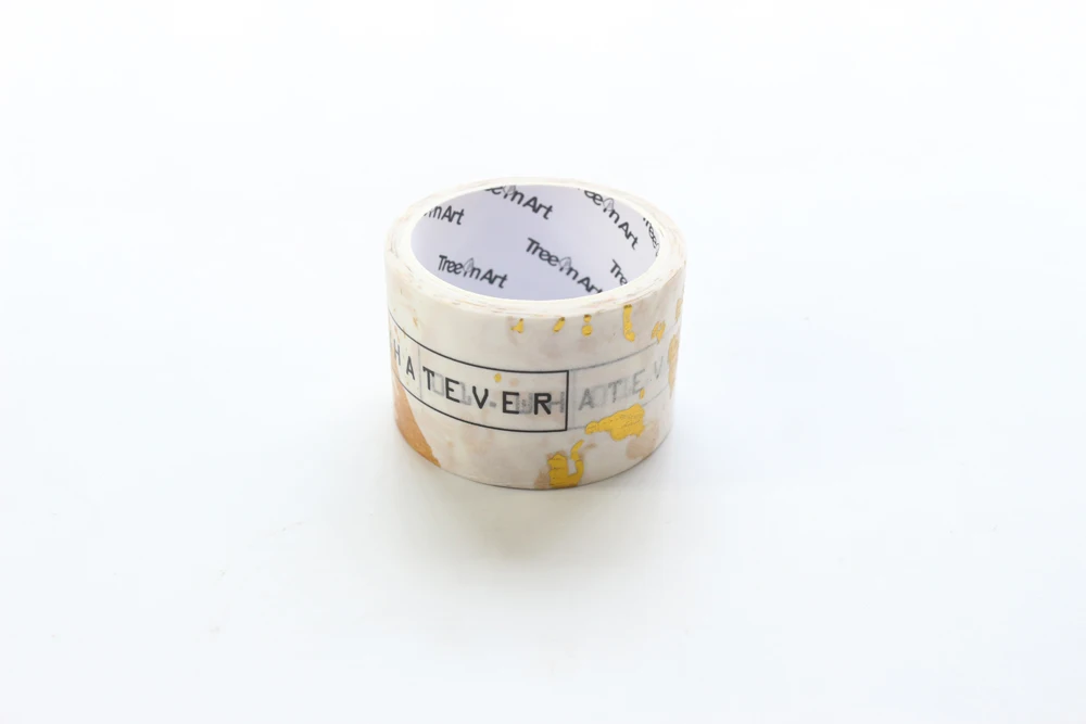 Domikee милые японские Золотая фольга лента для декорации Washi рулон школьников DIY планировщик дневник в стиле Скрапбукинг клейкой ленты 3 см* 5 м