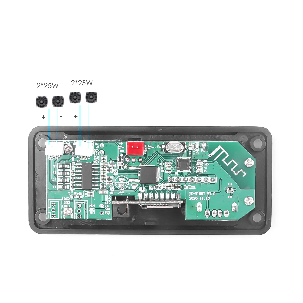 2*25 Вт Bluetooth громкая связь MP3 плеер модуль усилителя WMA декодер плата USB TF FM радио