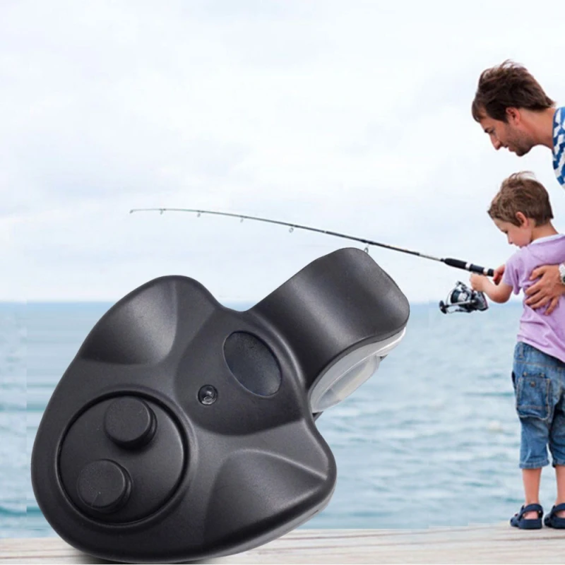 

1PCS LED Fishing Alarm Fish Bite Alarm Loud Sound Bell Clip on Fishing Rod Fishing Electronic Light Fishing Tackle Alarm Device.