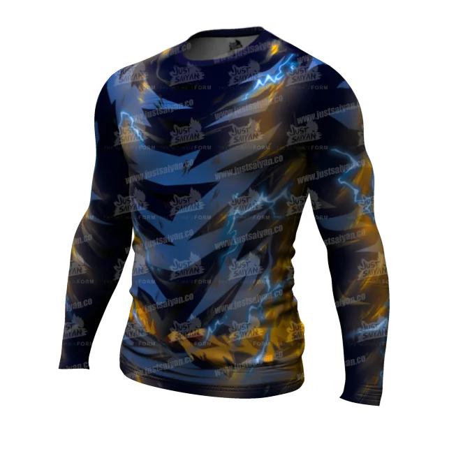 

Muscle sports T-shirt long sleeve tight quick drying fitness clothes men's breathable autumn and winter running training top