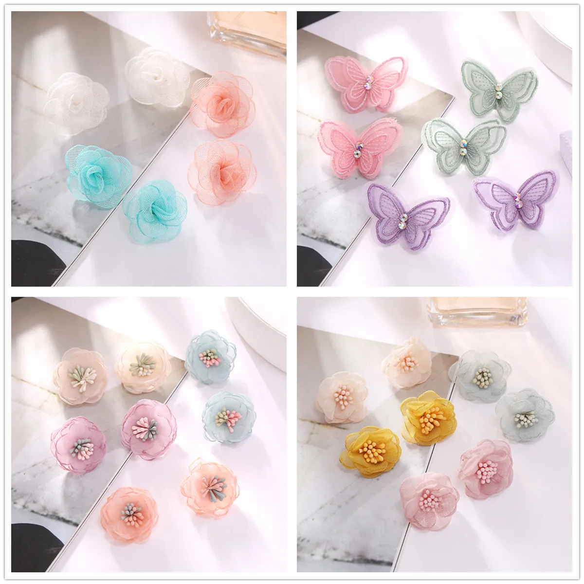 Модные трендовые Потрясающие кружевные серьги с вышивкой бабочки и цветами для