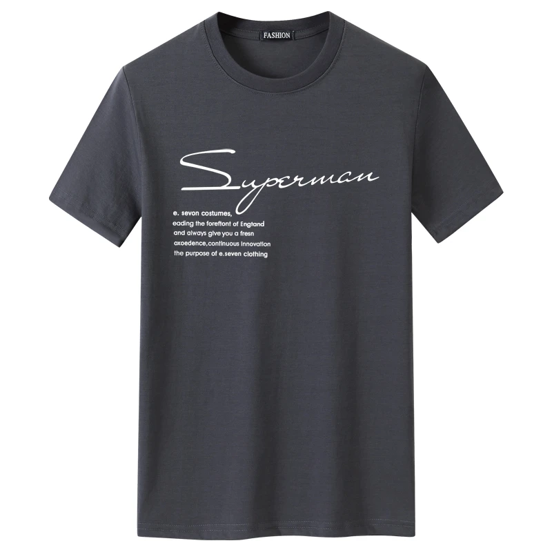 

2021 summer new men's T-shirt brand clothing O-neck personalized printing T-shirt men's loose breathable short-sleeved men's top