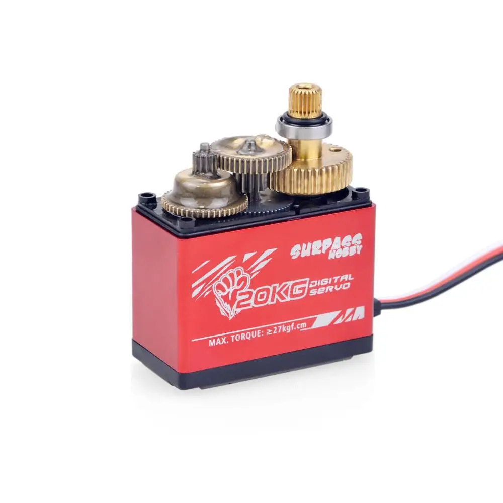 SURPASS Hobby Waterproof Digital Servo 20KG Metal Gear S2000ML Baja for 1/8 1/10 RC Car Boat Duct Plane Airplane Robot | Игрушки и хобби
