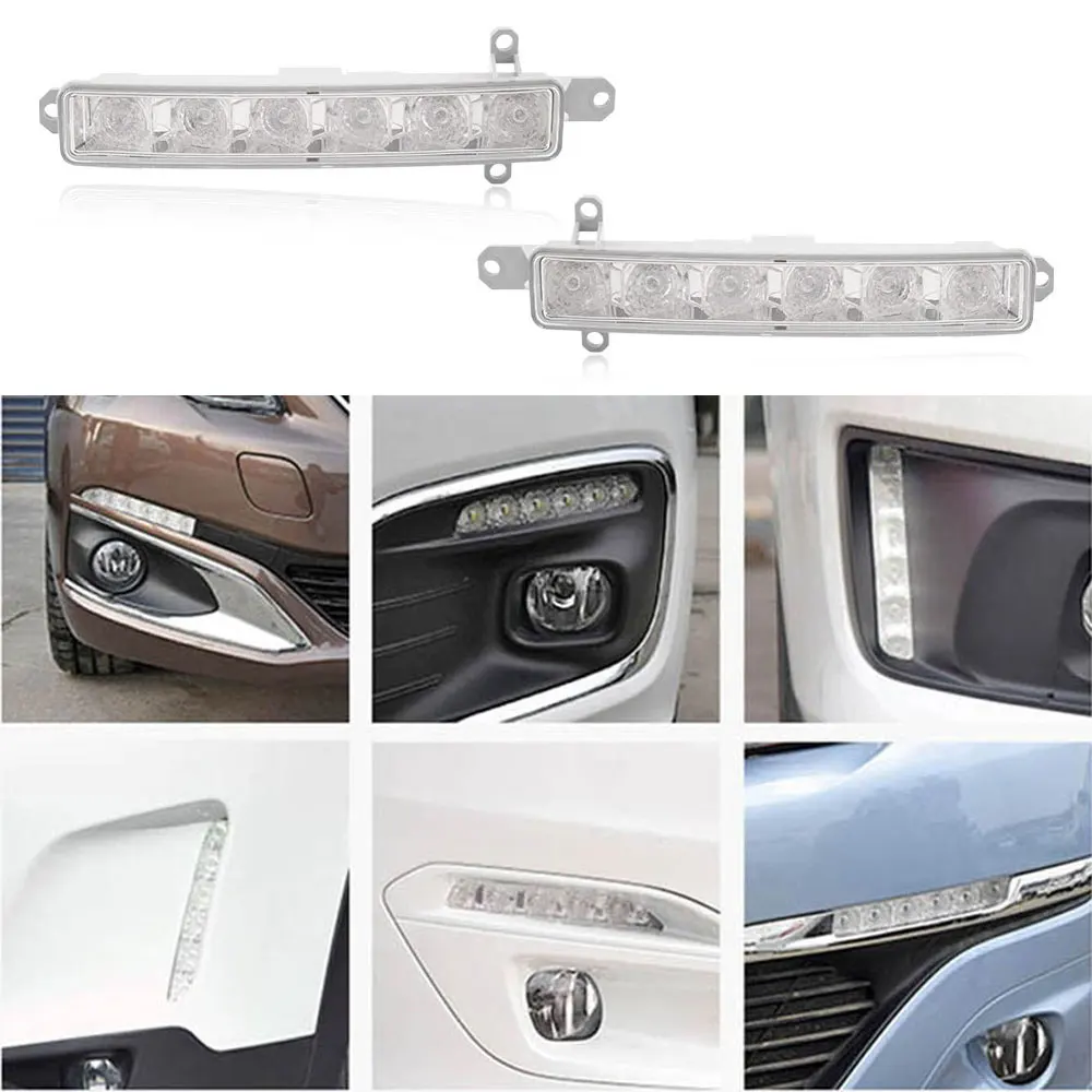 Светодиодный ная фара DRL для Citroen C3 MK2 C1 C Elysee Berlingo B9 дальнего света Peugeot 308 108 107 Partner