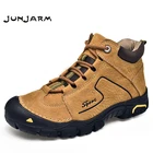 Мужские ботинки JUNJARM, из натуральной кожи, осенне-зимние ботинки ручной работы, на платформе, 38-46