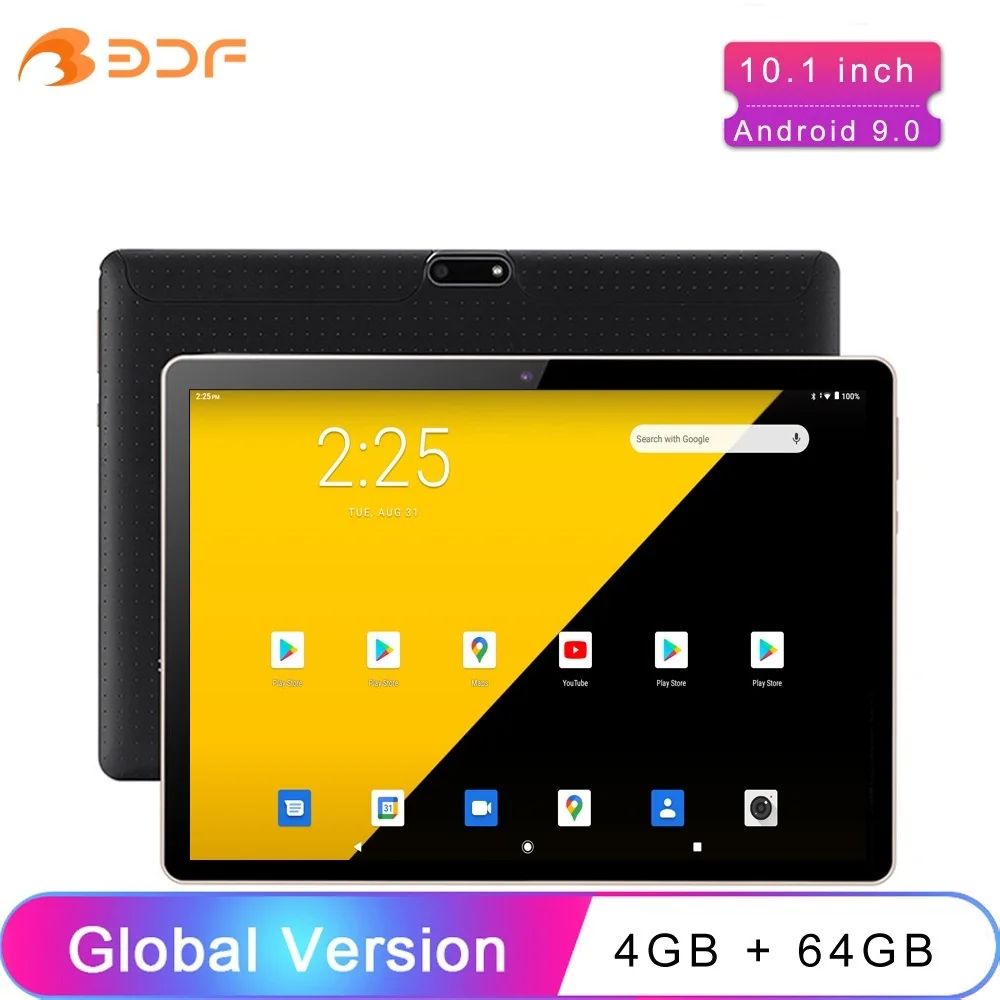 New 10.1 Inch Tablets Android 9.0 Octa Core 4GB RAM 64GB ROM Dual SIM Phone Call WiFi Tablet Pc Google Certification Type-C