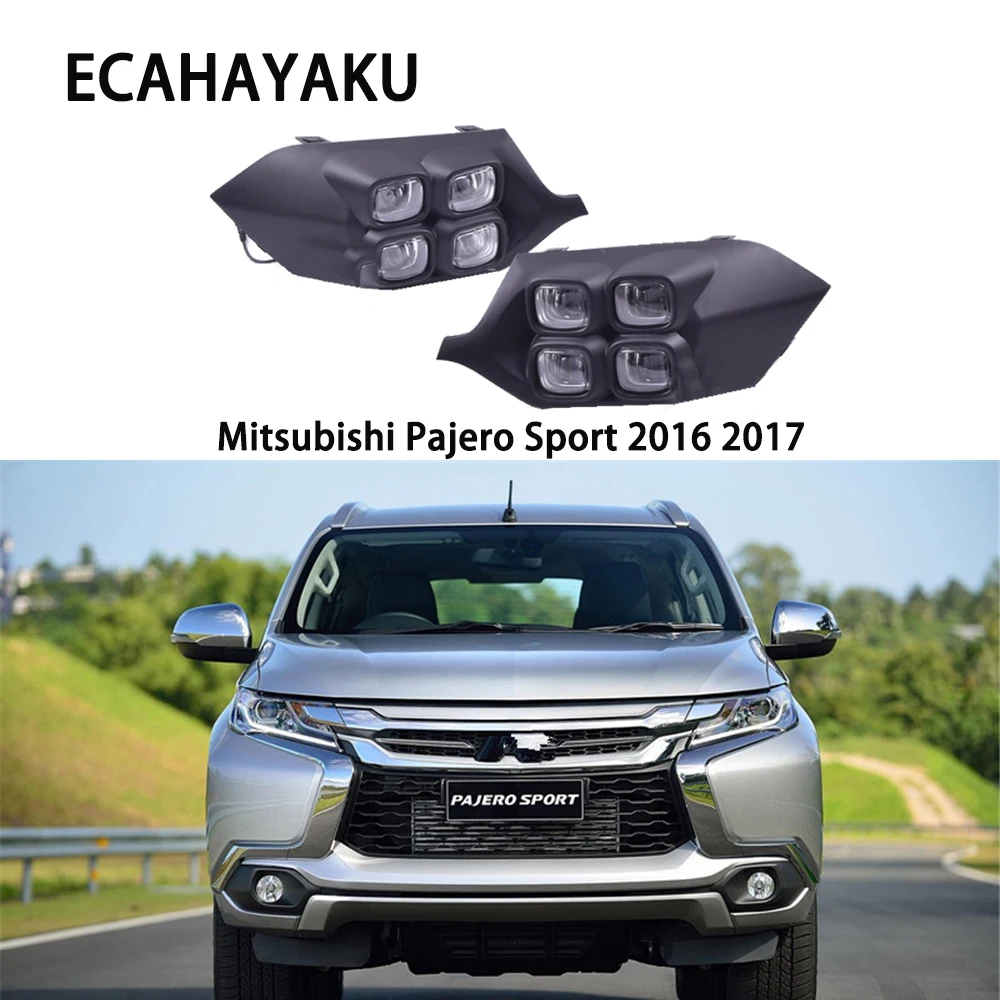 ECAHAYAKU автомобильные аксессуары из АБС пластика 12V светодиодные дневные ходовые