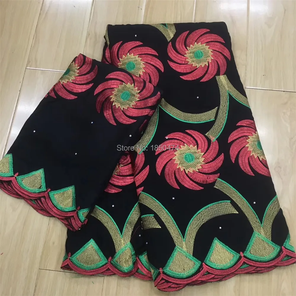 Оптовая продажа 5 + 2 ярдов высокое качество африканская швейцарская вуаль