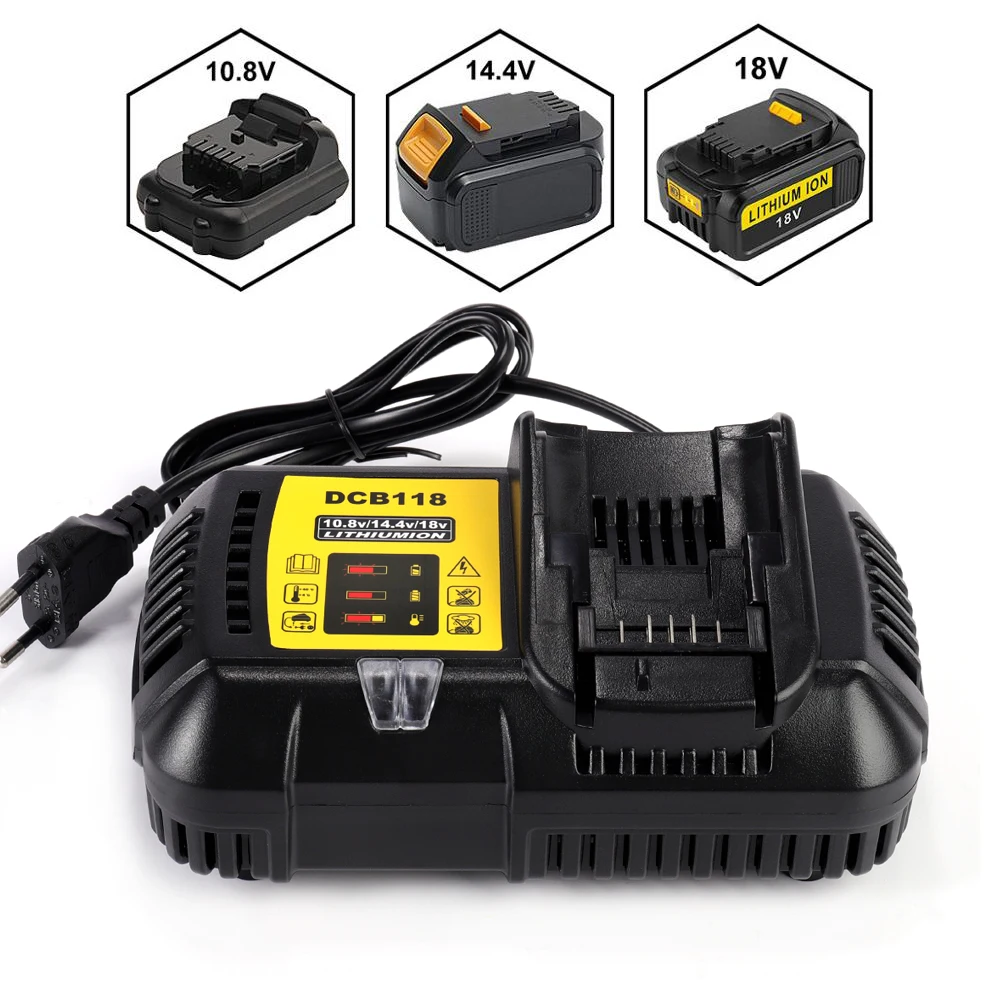 Зарядное устройство для аккумуляторов 10 8 а DCB118 Dewalt 14 4 В 12 в 18 20 DCB200 DCB101 DCB115 DCB107 DCB105