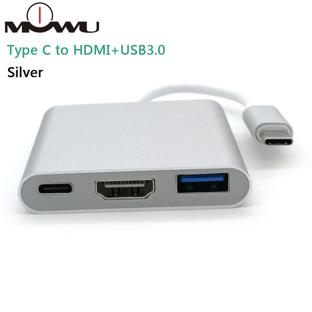 USB-концентратор Тип C USB 3 1 к HDMI 4K адаптер кабель-преобразователь в разветвитель