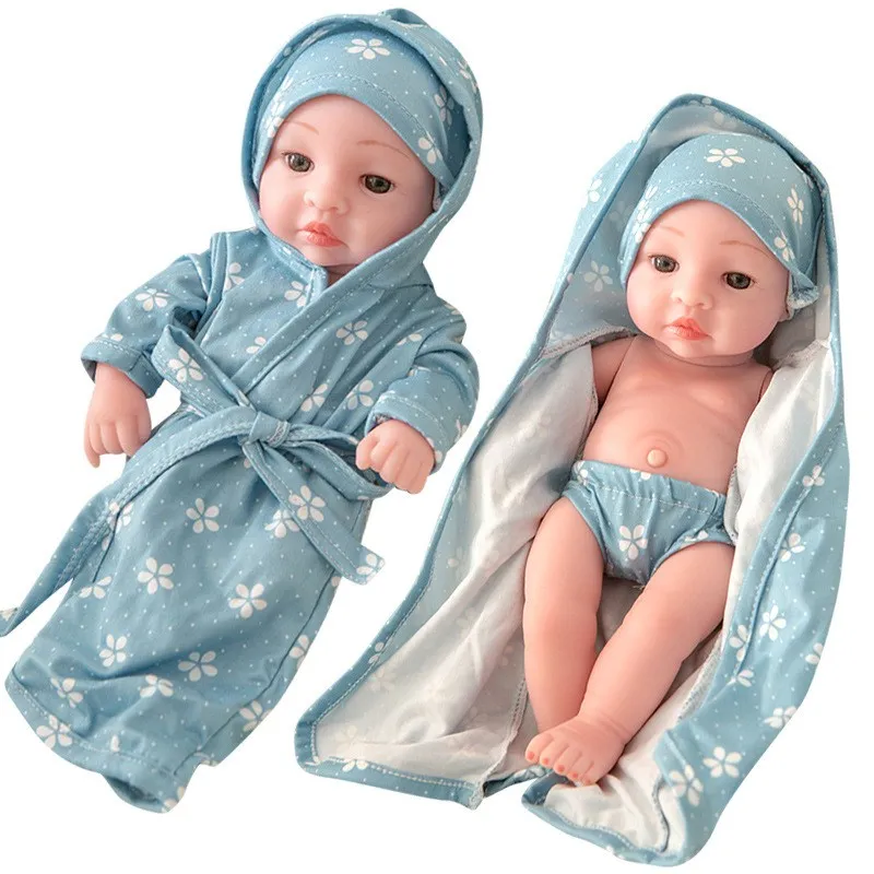 10 дюймов Новорожденный Bebe Reborn Miniatura Baby Doll девочка тело Мягкая Реалистичная кукла