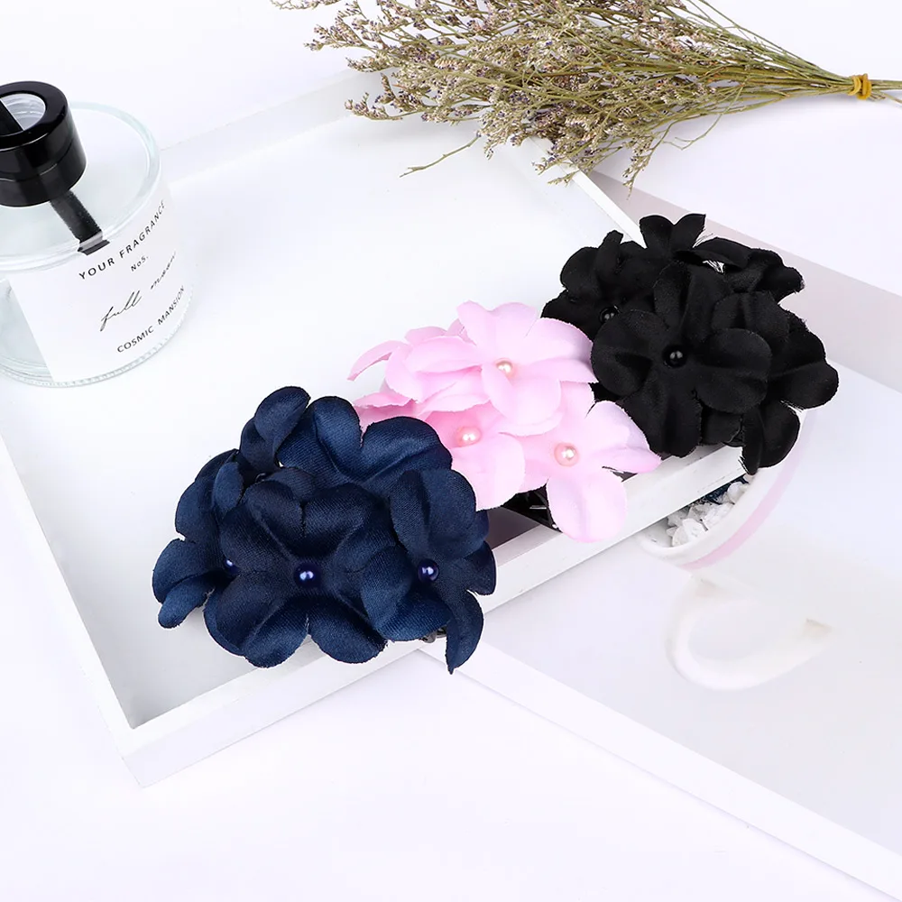 Элегантные Заколки для волос с кристаллами и цветами женщин шпильки блестящие