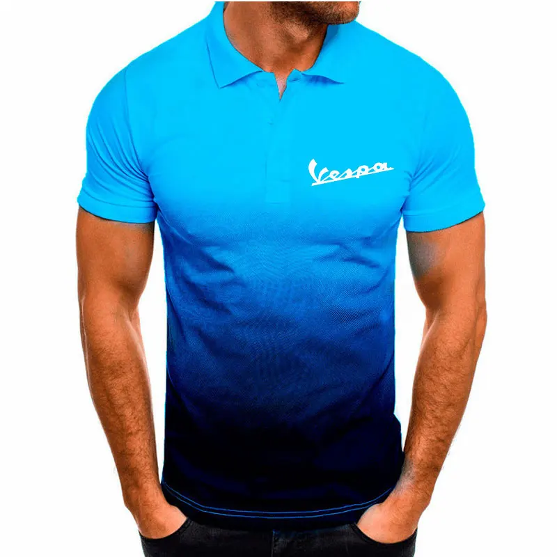 Мужская футболка с отложным воротником коротким рукавом и надписью | Автомобили