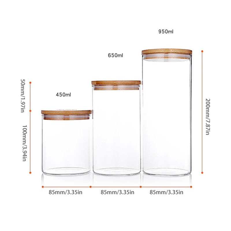 Кухонная Стеклянная банка для хранения еды экологичные кухонные бутылки