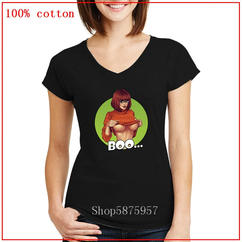Модная популярная Сексуальная бархатная футболка 2020 года Scooby Boo где ты порно Hub