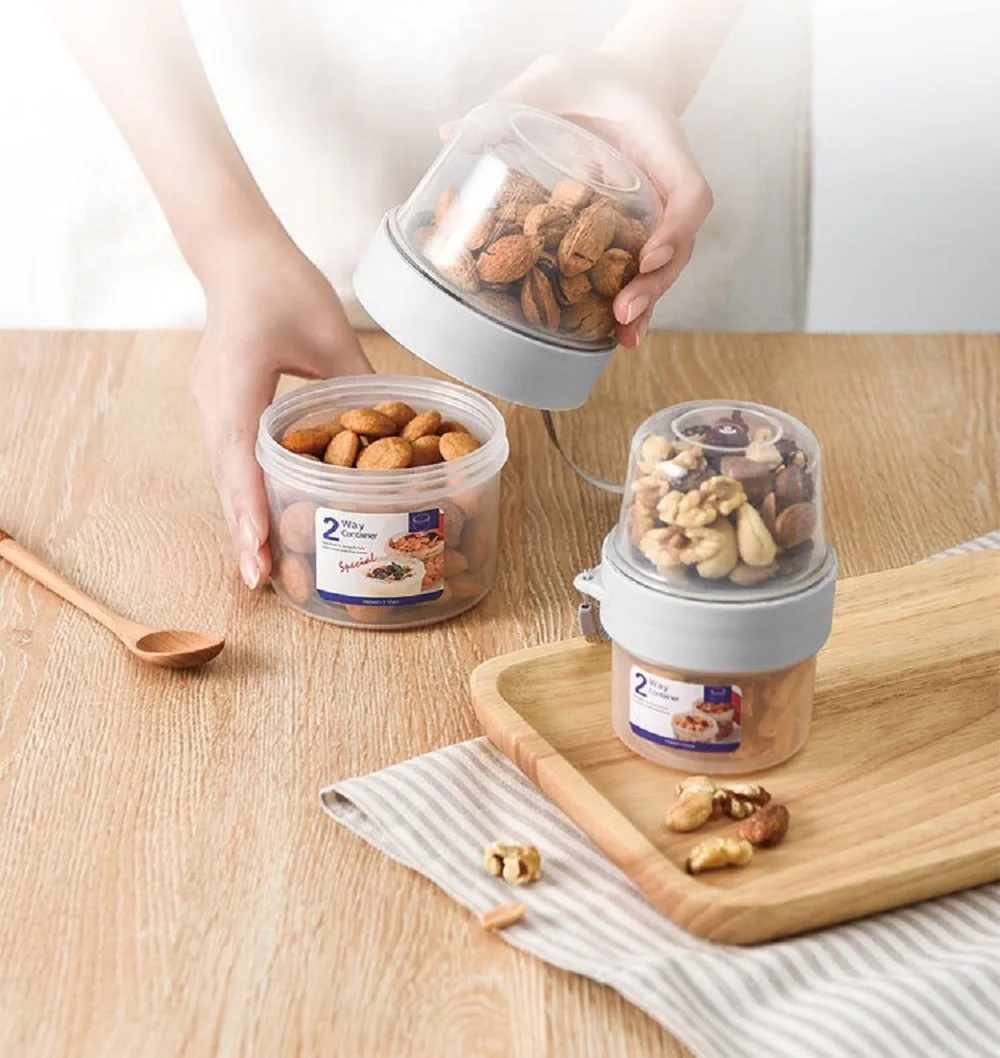 Портативная двухслойная многофункциональная коробка для сохранения свежести