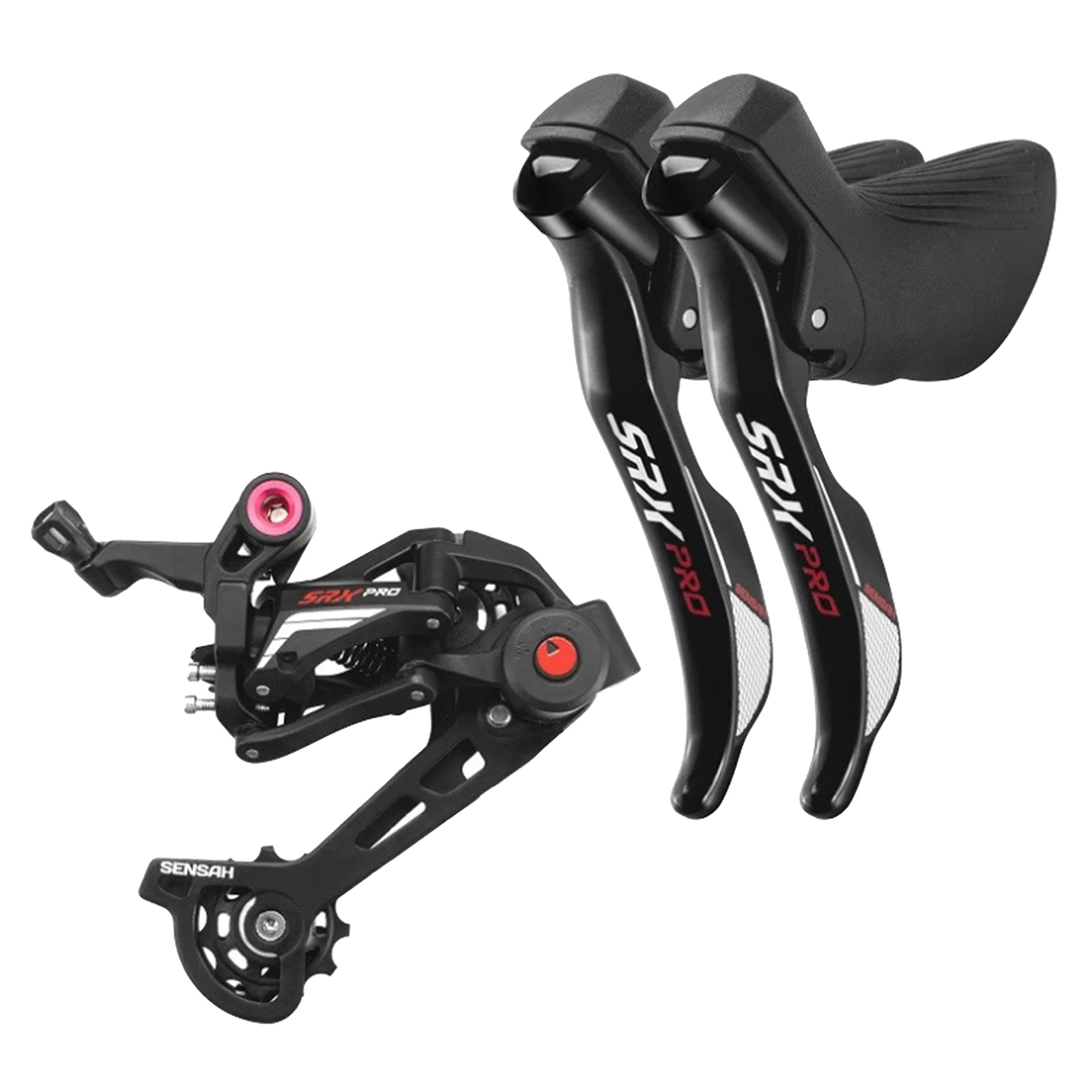 

Double Road Bike Shifters Speed Lever Brake Rear Derailleur Road Bike Bicycle Derailleur Equipments for Outdoor Safe Riding