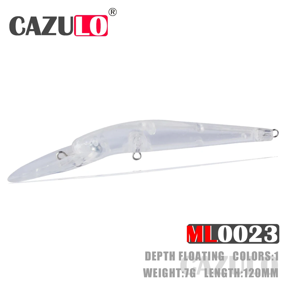

New Sea Fishing Accessories Blank Unpainted Lure Minnow Isca Artificial 7g 12cm Diy Pesca Accesorios Mar Wobblers Seabass Leurre