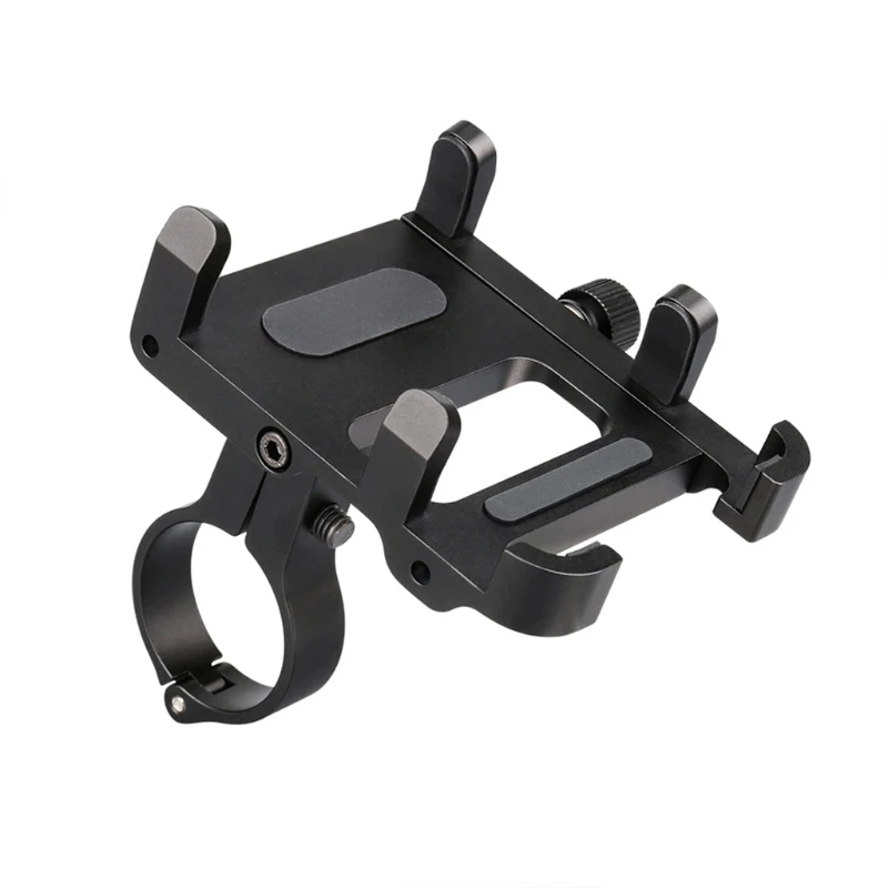 

Black Motor Bike Sturdy Durable Mobile Phone Universal Bracket Bike Motorcycle Phone Mount Solid Aluminium Phone Holder