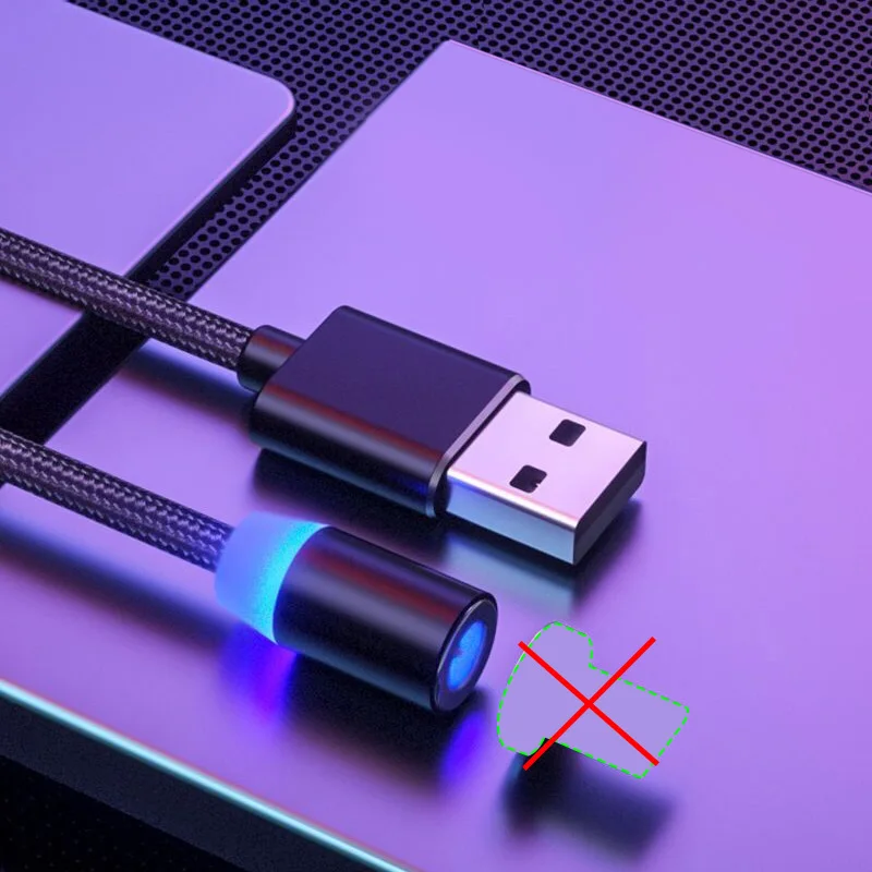Black Cable Магнитный usb-кабель Олаф, Кабель Microusb для быстрой зарядки, кабель USB типа C, магнитный кабель для зарядки и передачи данных, кабель Micro usb для мобильных телефонов, кабель USB - Цвет: Black Cable