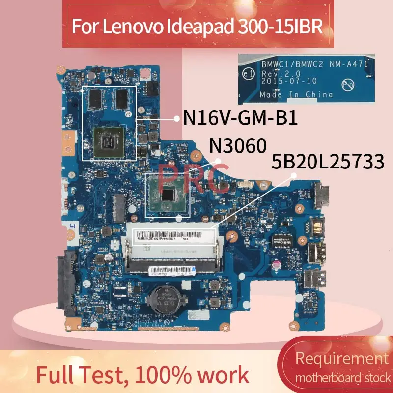 lenovo ideapad15ibr n3060 placa principal para computador notebook ddr3 Placa-mãe para notebook
