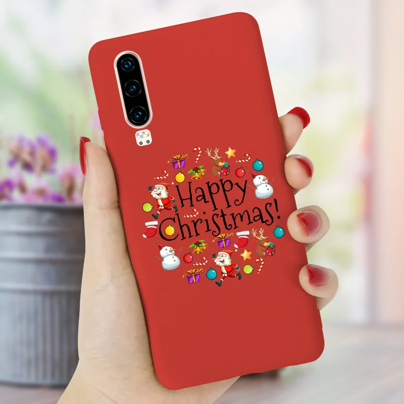 Рождественский чехол для телефона Mate 20 Lite PRO Nova 3i Huawei Y5 2019 Y6 Prime 2018 Мягкий из ТПУ с
