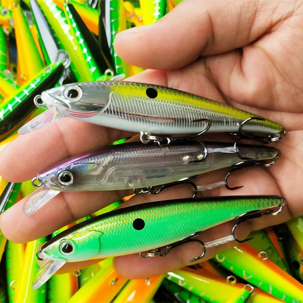 

9.5cm 10g Minnow Fishing Lures Artificial Hard Swimbait Floating Lure Freshwater Saltwater Pike Bass Fishing Bait