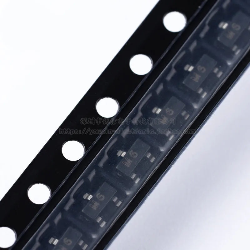 100 шт/1 лот оригинальный S9015 Шелковый экран M6 SOT 23 PNP 45V / 100mA SMD
